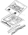 2006 Chrysler Pacifica Floor Pan Diagram - 5054177AB