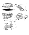 2007 Dodge Ram 2500 Air Duct Diagram - 53032670AC