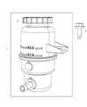 Dodge Durango Power Steering Reservoir Diagram - 68068967AC