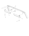 2002 Jeep Wrangler Sun Visor Diagram - 5EP35LAZAH