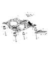 Dodge Durango Front Cross-Member Diagram - 52124634AN