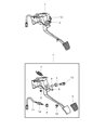 Chrysler Brake Light Switch Diagram - MR307093