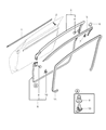 Dodge Stratus Door Seal Diagram - MR341827