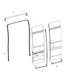 Ram ProMaster 3500 Door Seal Diagram - 68229639AD