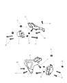 Dodge Dakota Engine Mount Diagram - 52022031