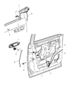 2004 Dodge Durango Door Latch Assembly Diagram - 55364143AA