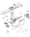 Dodge Journey Center Console Base Diagram - 1UQ30HL1AA