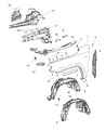 Jeep Fender Diagram - 55369596AE
