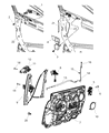 Dodge Avenger Door Lock Actuator Diagram - 4589421AB
