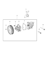 Ram Water Pump Diagram - 5047389AB