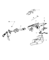 2008 Jeep Commander Steering Column Diagram - 5057801AB