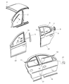 Dodge Neon Door Seal Diagram - 5027067AL