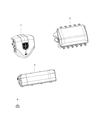Ram C/V Steering Column Cover Diagram - 5057771AF