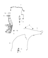Jeep Grand Cherokee WK Windshield Washer Nozzle Diagram - 68260443AA