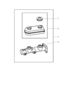 Dodge Dakota Brake Master Cylinder Diagram - 5017424AA