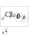 Dodge Dart A/C Compressor Diagram - 68193949AA