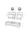 2012 Jeep Compass Seat Cover Diagram - 1RF87XDVAA