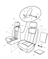 Ram Dakota Seat Cushion Diagram - 5161574AA