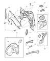 Chrysler Concorde Fender Diagram - 5003061AD