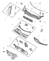 Chrysler Cirrus Weather Strip Diagram - 4646494AB