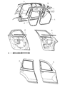 2007 Chrysler PT Cruiser Door Seal Diagram - 5067148AB