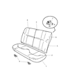 2006 Chrysler Sebring Seat Cushion Diagram - 1CT241D2AA
