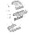 2007 Dodge Caravan Intake Manifold Gasket Diagram - 4781485AA