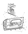 2012 Dodge Challenger Door Handle Diagram - 68054650AA