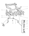 Dodge Durango Sway Bar Link Diagram - V2106058AA