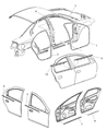 Dodge Neon Door Seal Diagram - 5008712AA