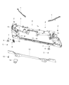 Jeep Compass Radiator Support Diagram - 68244416AA