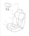 Chrysler Sebring Seat Cushion Diagram - 1CT301D2AA