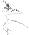 2002 Chrysler Sebring Parking Brake Cable Diagram - 4779251AA