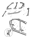 Chrysler Rear Door Striker Diagram - 4814406