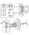 2008 Dodge Viper Brake Caliper Diagram - 5136155AA