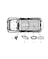 2008 Jeep Wrangler Dome Light Diagram - 1GE93XDVAC