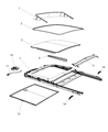 Jeep Grand Cherokee Sunroof Diagram - 68082476AA