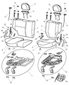 2001 Jeep Grand Cherokee Seat Cover Diagram - UN671T5AA