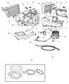 Chrysler Heater Core Diagram - 4734453