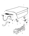 Dodge Charger Trunk Lid Latch Diagram - 5056268AC