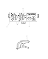 1997 Jeep Grand Cherokee A/C Switch Diagram - 55115842