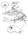 Dodge Magnum Hood Latch Diagram - 5065522AD