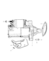 Jeep Wrangler Starter Motor Diagram - R4801269AB
