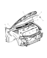 Dodge Stratus Hood Hinge Diagram - 4814771AF
