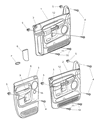 2005 Dodge Ram 3500 Door Handle Diagram - UY491DVAA