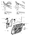 Chrysler 200 Window Regulator Diagram - 68104205AA