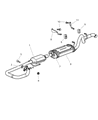Jeep Wrangler Muffler Diagram - 52019241