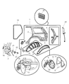 Jeep Grand Cherokee Door Seal Diagram - 55135958AI