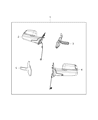 2017 Ram 3500 Car Mirror Diagram - 82214909AD
