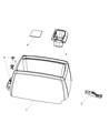 Ram C/V Center Console Base Diagram - 1JC92HL5AA